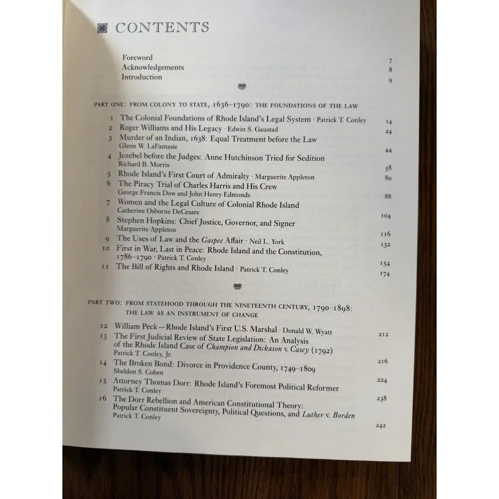 Liberty and justice: A‎ history of law and lawyers in Rhode Island, 1636-1998